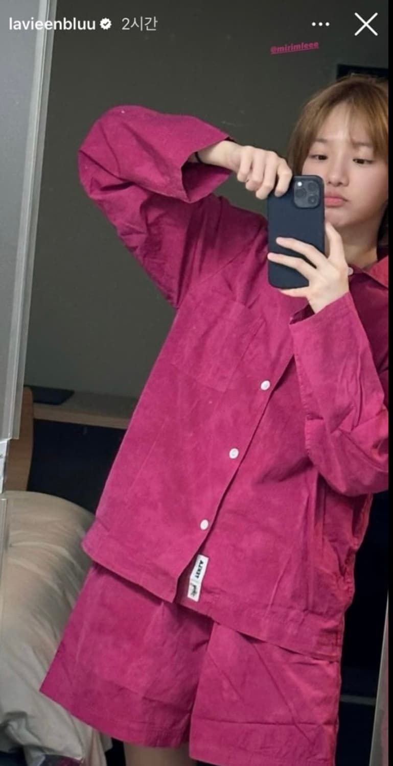 스투시 x 테클라 파자마 셔츠 쇼츠 베리 xxs 상품이미지4