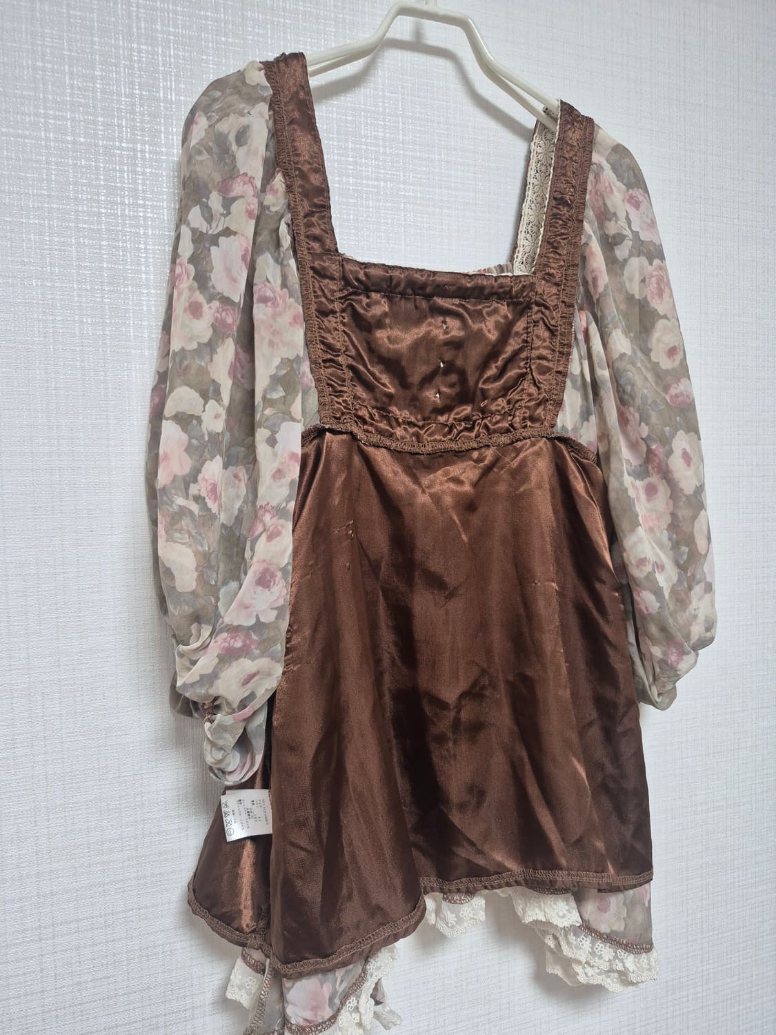 리즈리사 브라운 앤틱꽃무늬 쉬폰 튜닉  상품이미지6