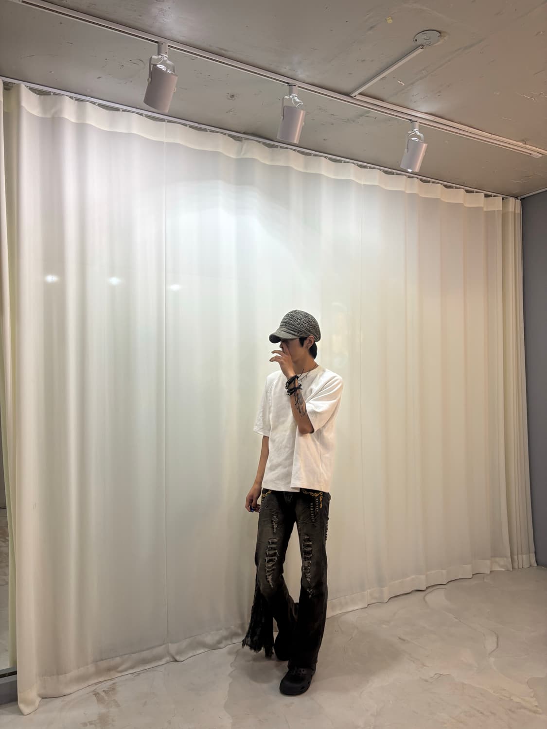 “Number (n)ine” Logo Print White Tee 상품이미지9