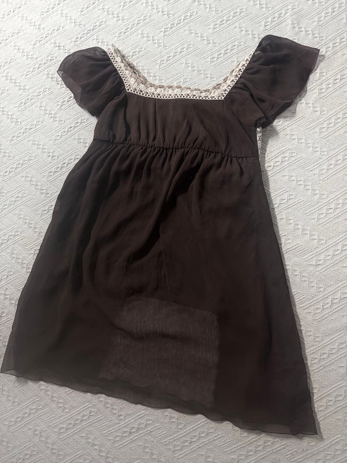 레이스 모티프 버튼 폴라넥 원피스 2pcs SET 상품이미지10