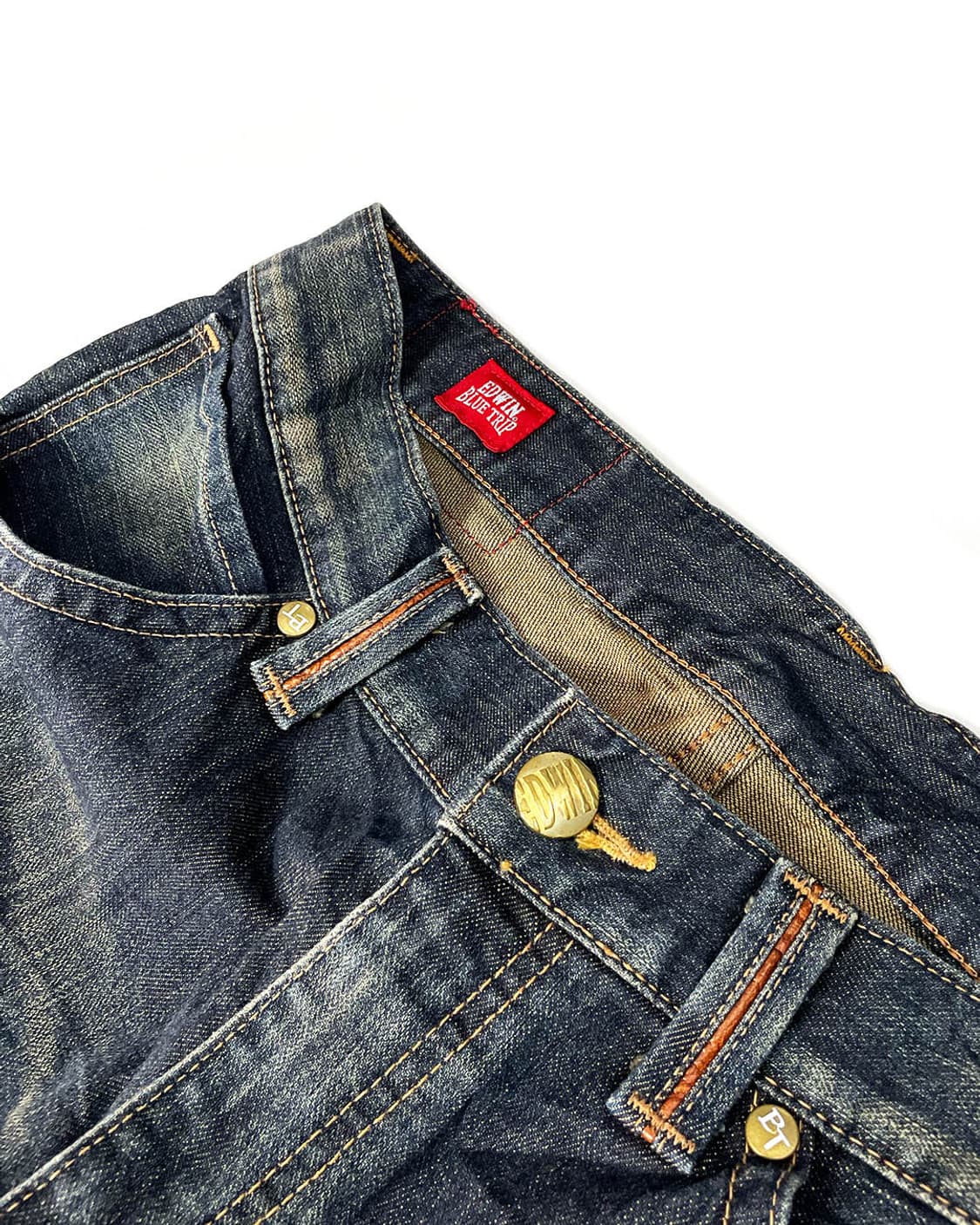 Edwin 레드 패치 데님 팬츠 상품이미지4