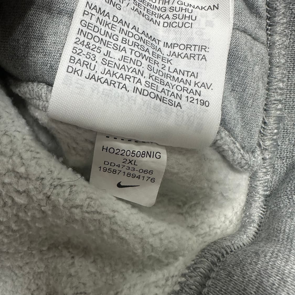 ✨ (바배) 나이키 그레이 반집업 맨투맨  상품이미지5
