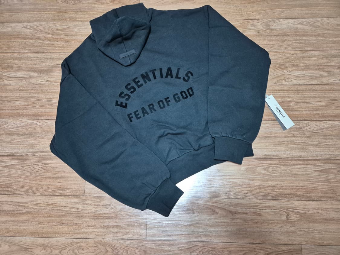 (새상품) 피어오브갓에센셜 더 블랙 컬렉션 후드 제트 블랙 상품이미지3