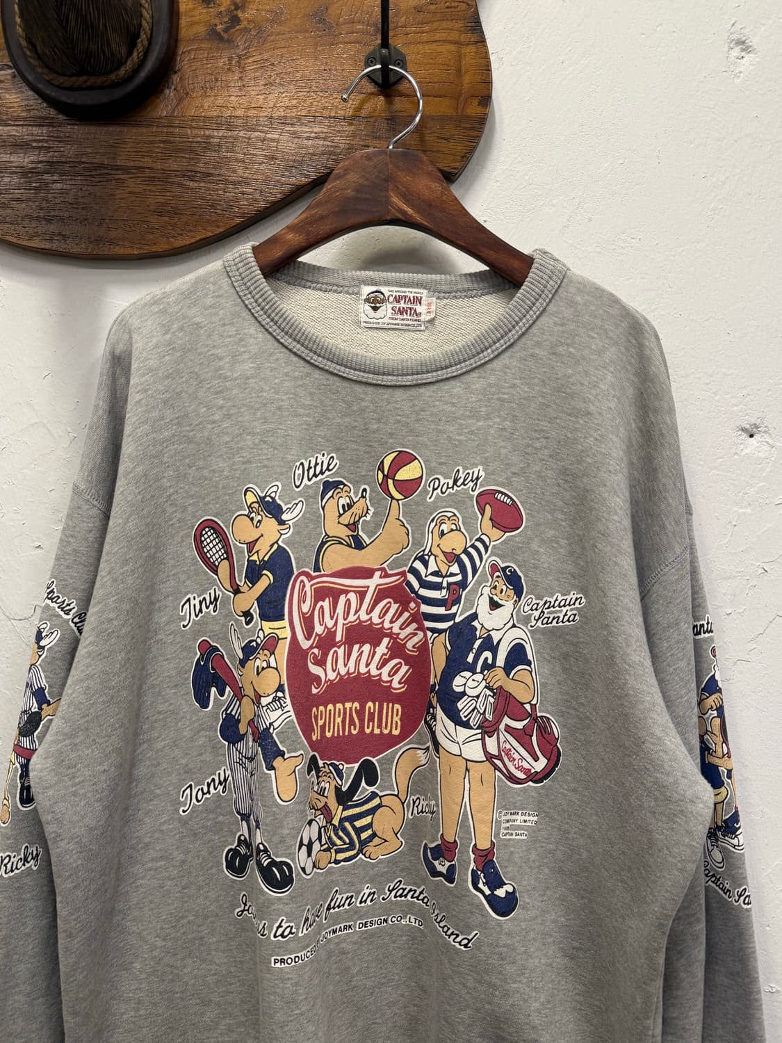 L) 80s Captain Santa Sports Club Sweatsh 상품이미지5