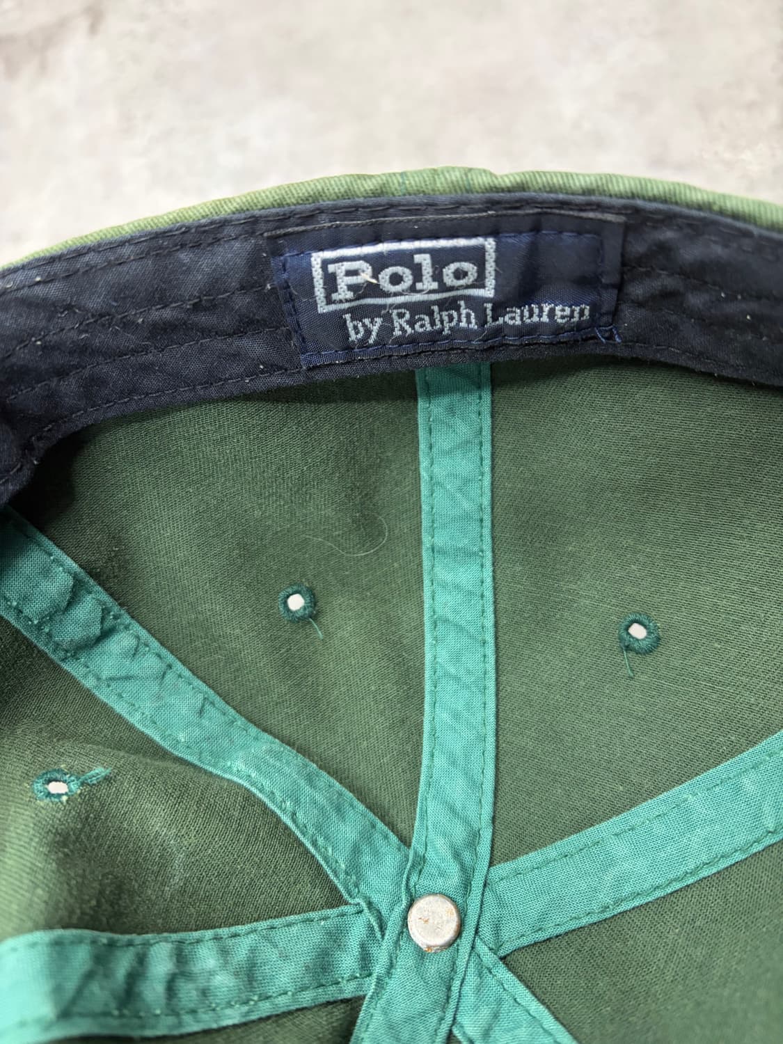 90s 폴로 랄프로렌 그린 볼캡 상품이미지6
