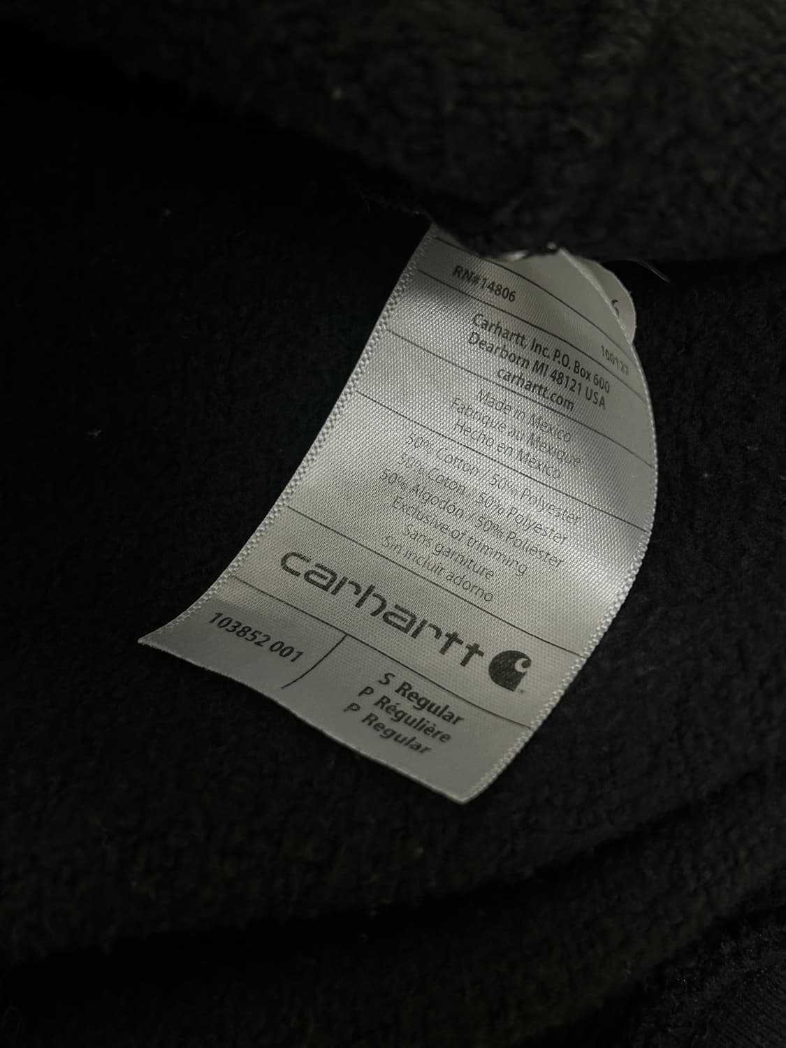 칼하트 오리지널핏 블랙 포켓 스웻셔츠 상품이미지6