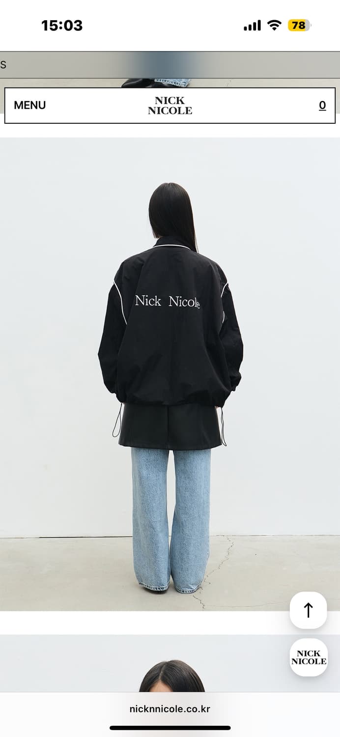 닉엔니콜 코치자켓 검정 상품이미지3
