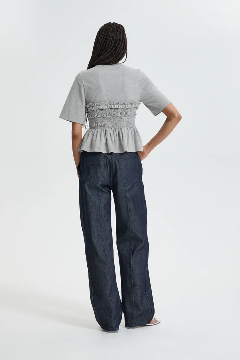 [XS,S,M]세실리에 반센 26ss VILDE 티셔츠/그레이 상품이미지5