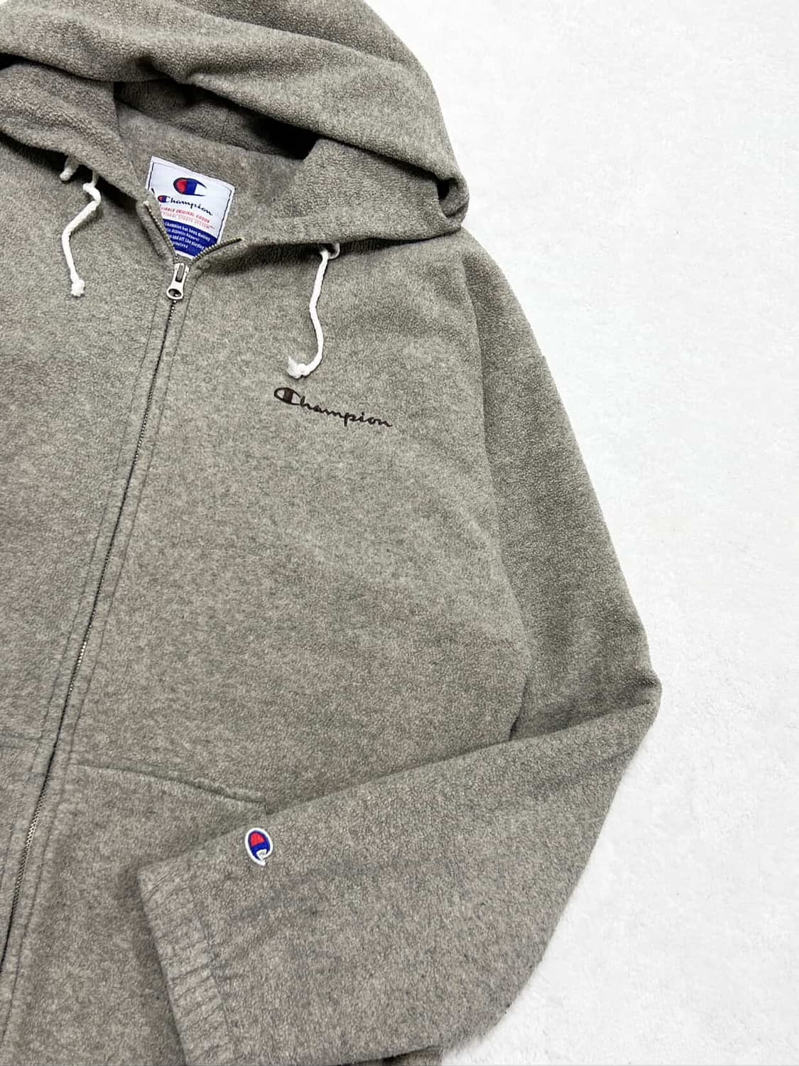 챔피온 초코로고 모카 플리스 누빔자켓 상품이미지6