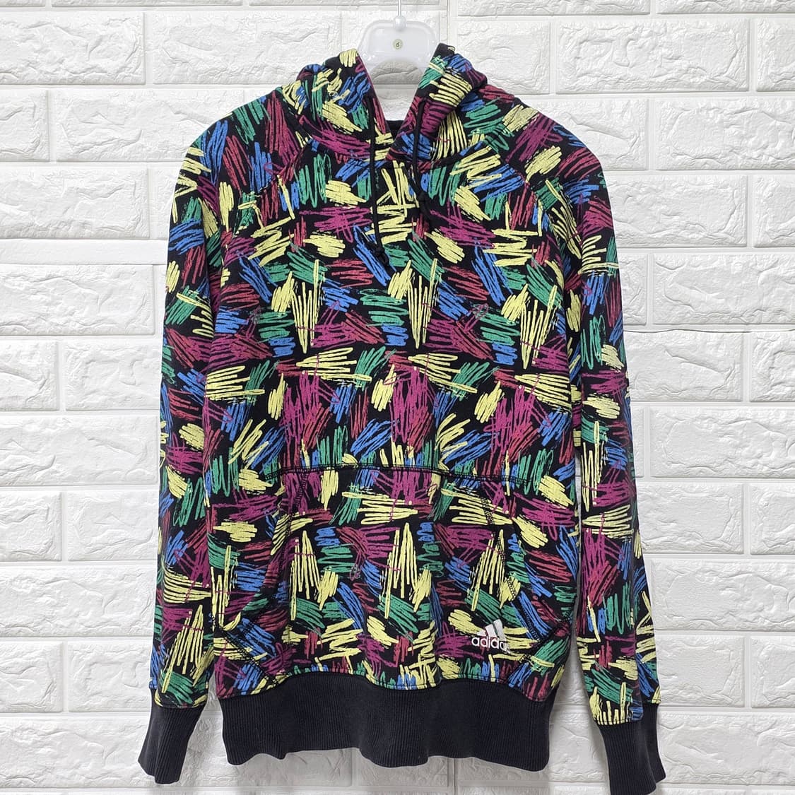 택포// 아디다스 패턴 후드티 90 상품이미지1