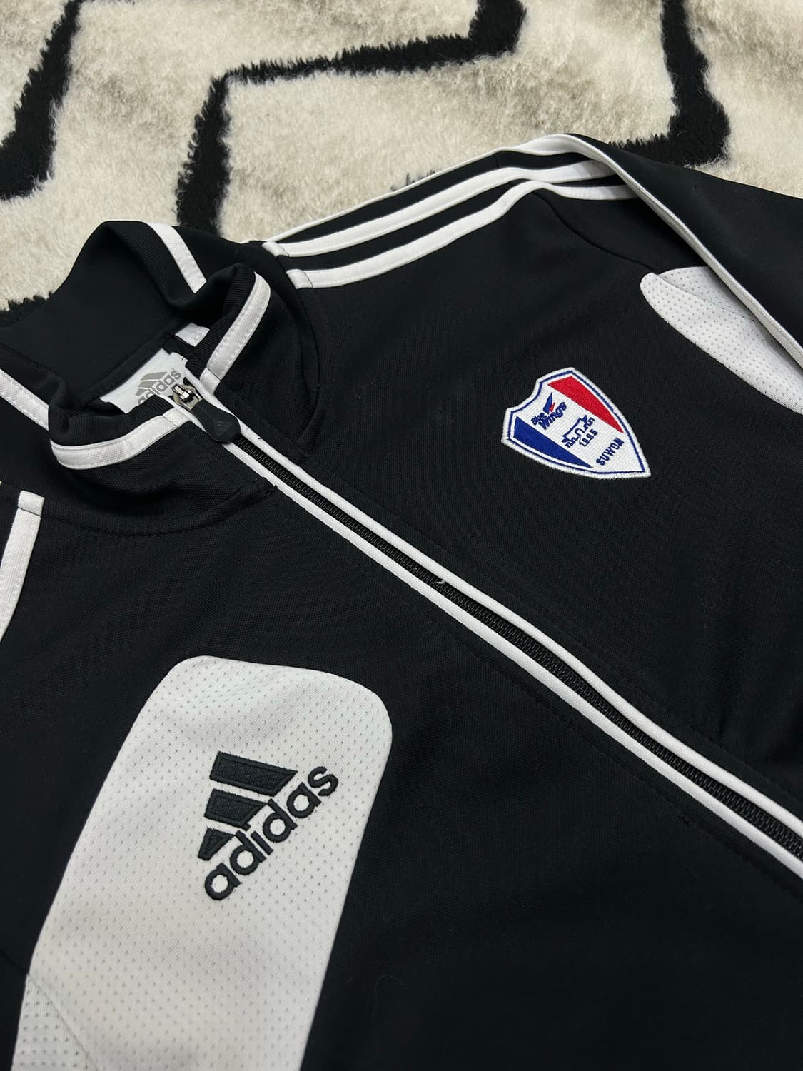 [XL]아디다스 11-12 수원블루윙즈 져지/블랙화이트 상품이미지1