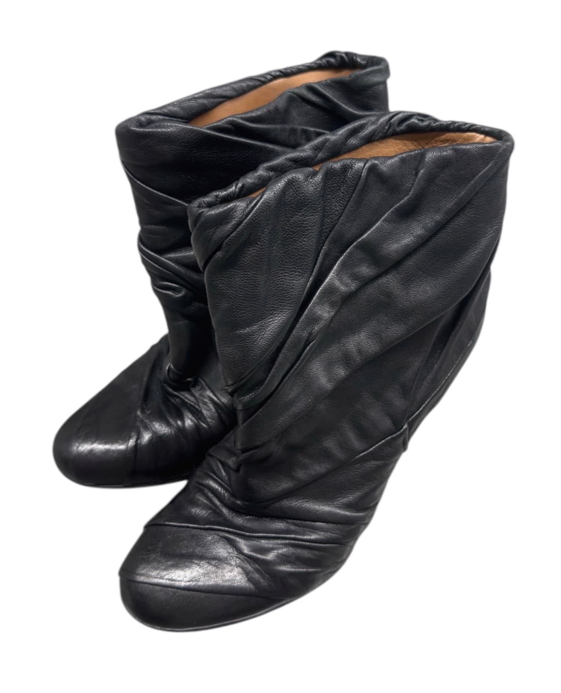 마르지엘라 플리츠 레더 부츠 상품이미지2