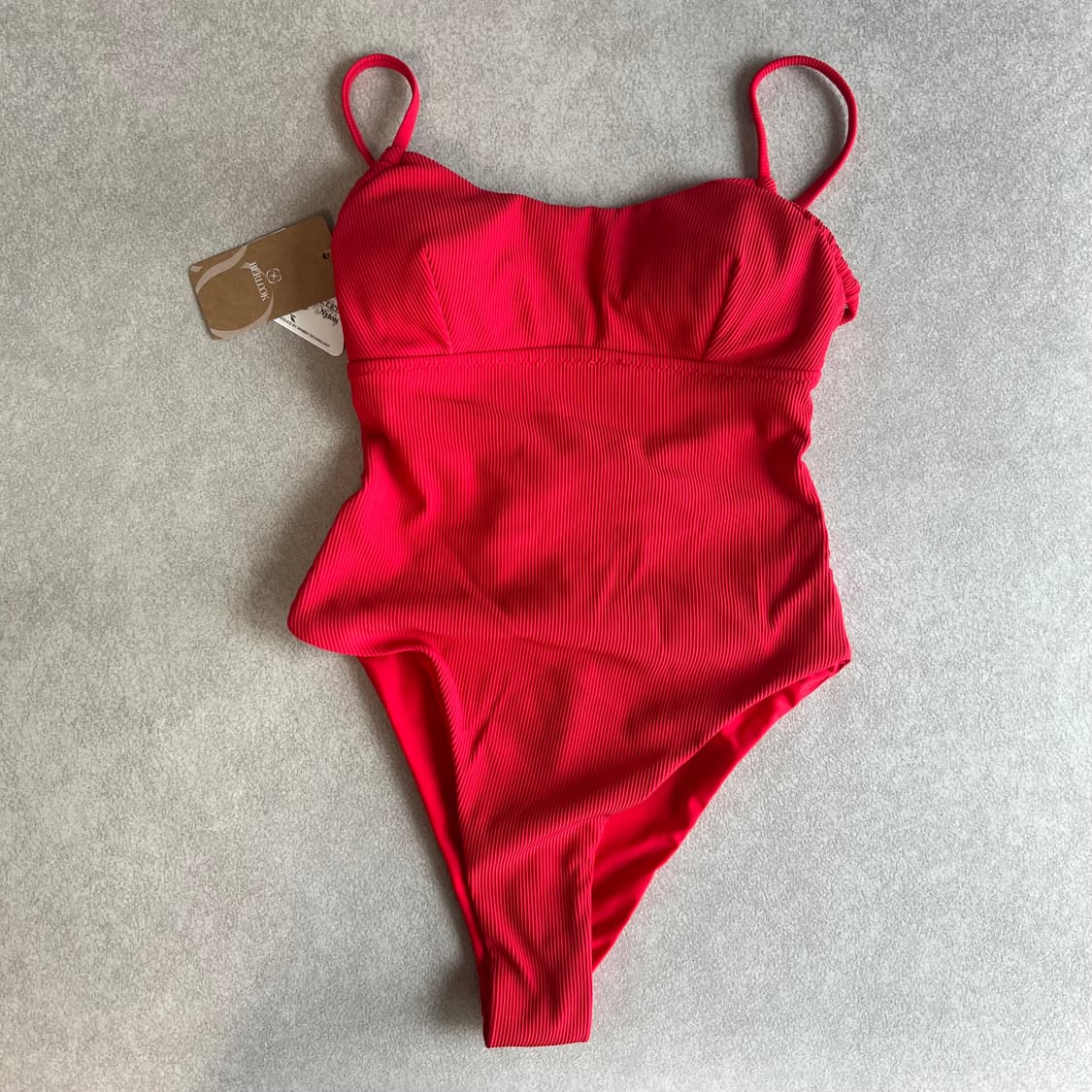 berlook 하이레그 레드 수영복 모노키니 상품이미지5
