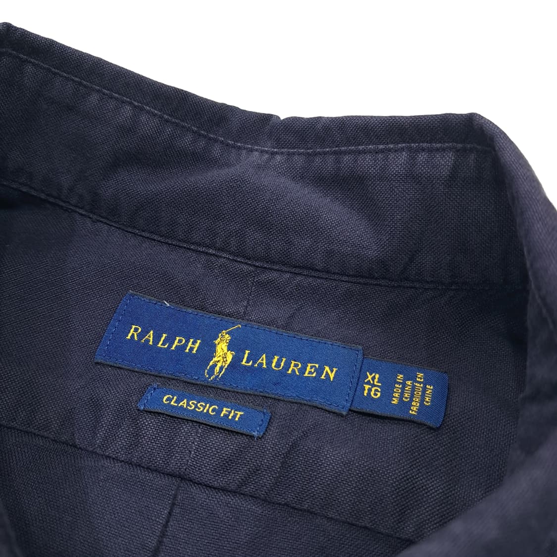 CL526 XL 폴로 코튼 버튼다운 다크네이비 셔츠 남방 상품이미지3