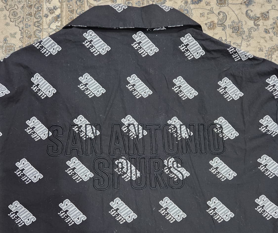 NBA 샌안토니어 스퍼스 프린트 면셔츠 XL 상품이미지5