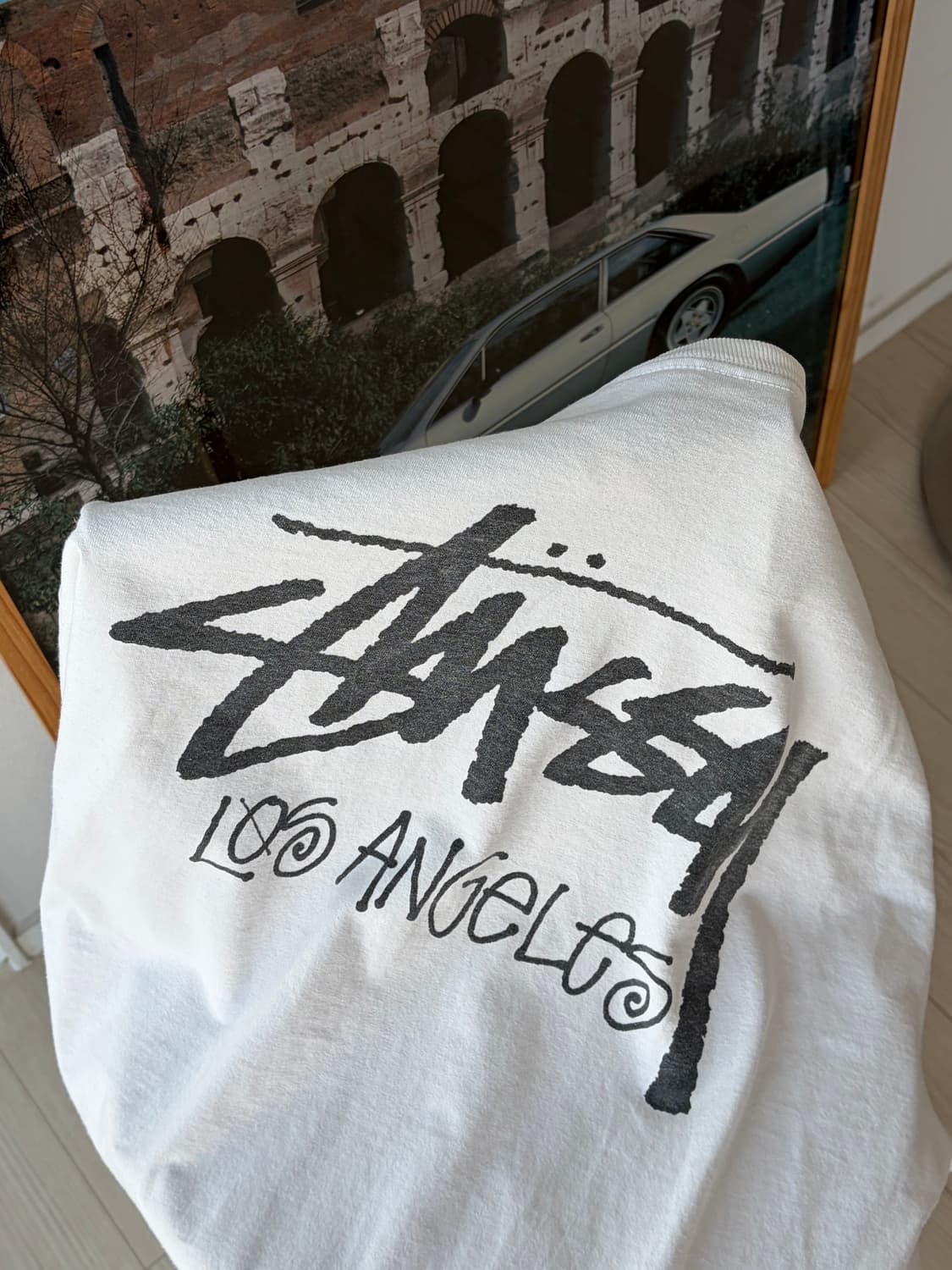 stussy 스투시 스탁 로스엔젤레스 티셔츠 화이트 XL (107) 상품이미지1