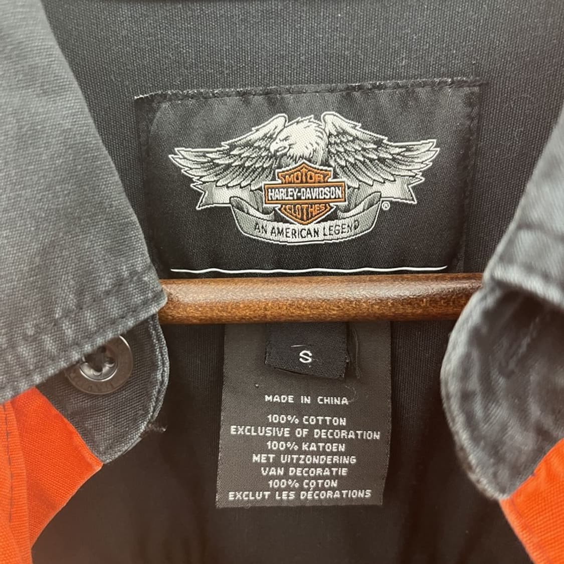 할리 데이비슨 스트릿 펑크 모터사이클 바이커 셔츠 S C10262 상품이미지5
