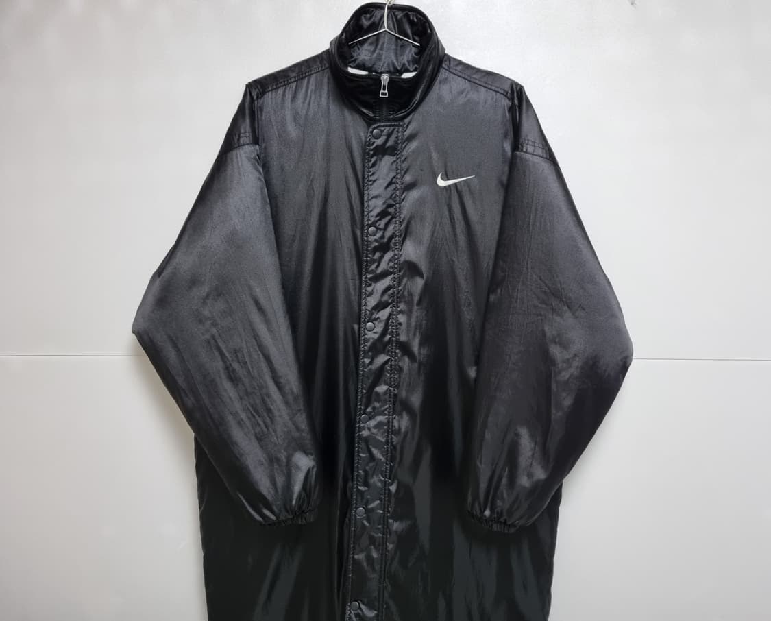 나이키 녹/검 올드스쿨 레어 유광 돕바 점퍼 롱패딩 상품이미지1