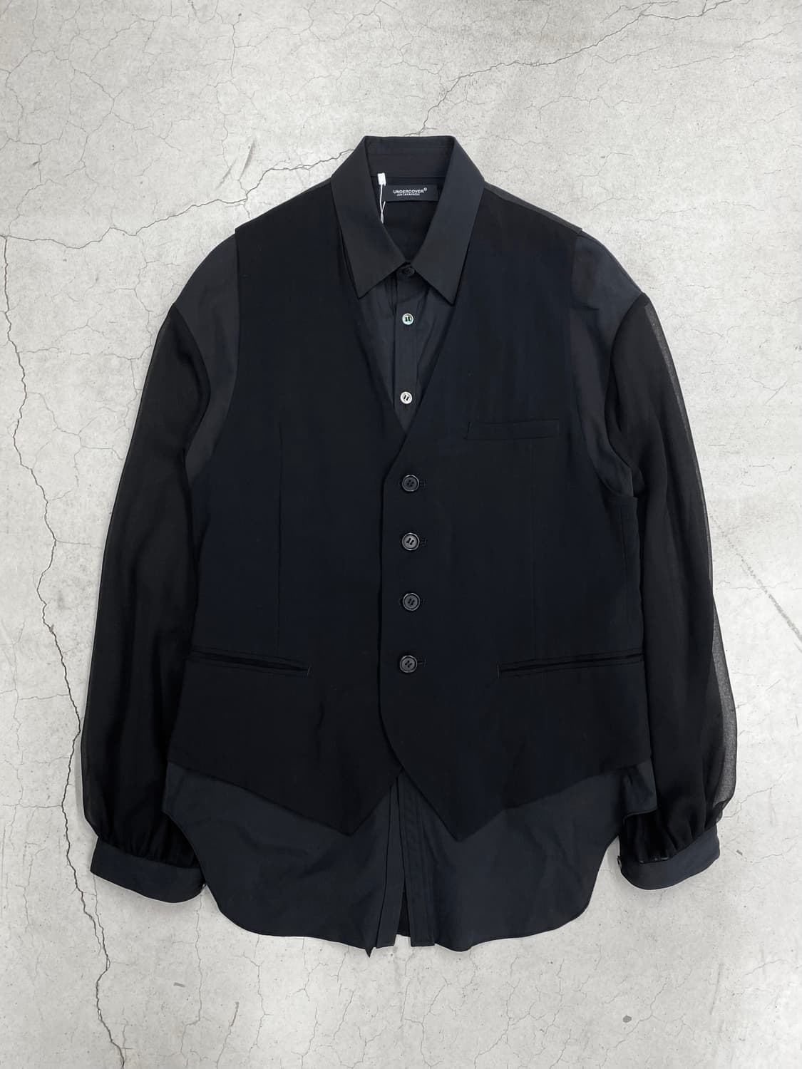 언더커버 레이어드 셔츠 베스트 상품이미지5