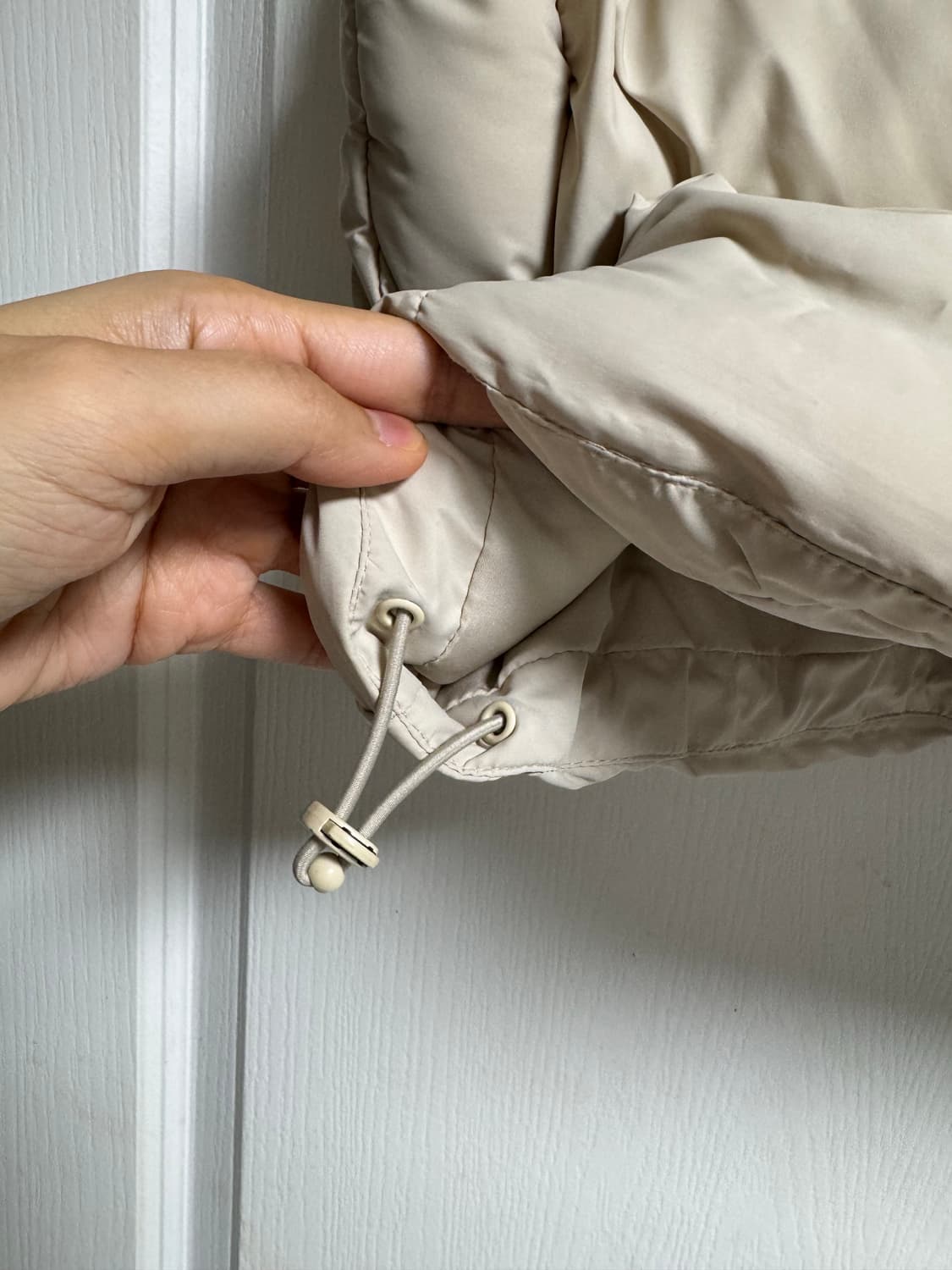 자라 여성 패딩조끼 아이보리m 상품이미지4