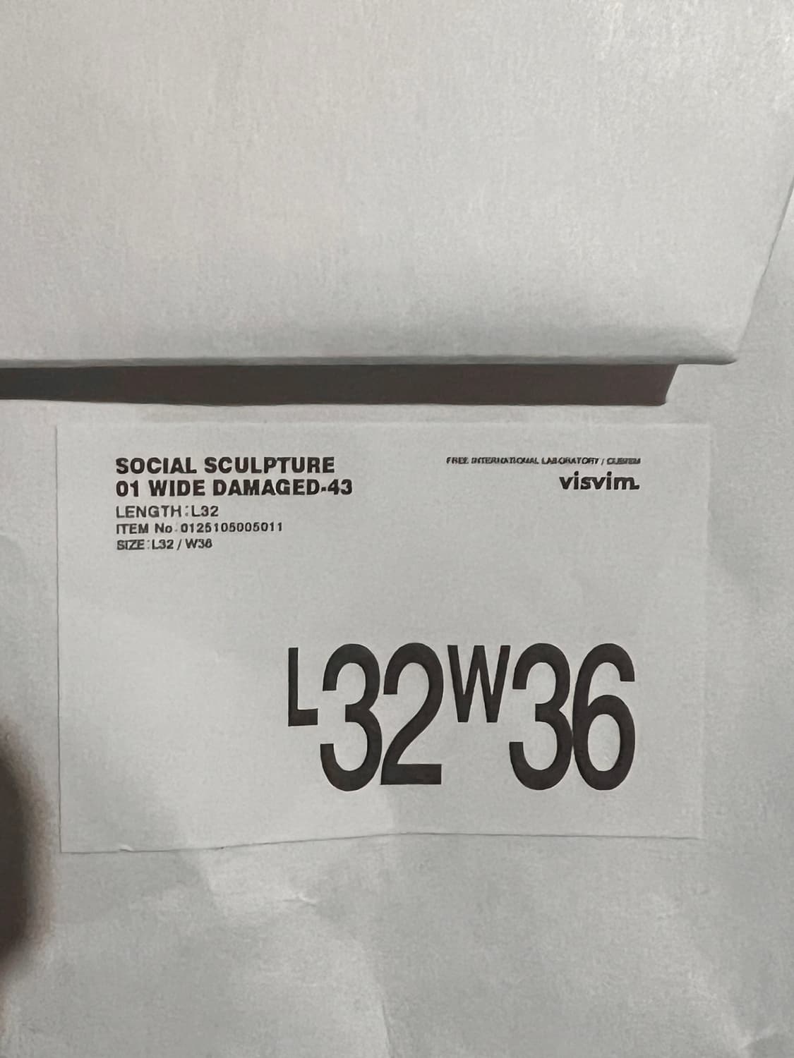 [36/32]비즈빔 소셜스컬프쳐 01와이드데미지드43 상품이미지2