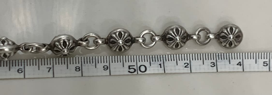 [20인치]크롬하츠 크로스볼 체인 펜던트 목걸이 25링크 상품이미지9