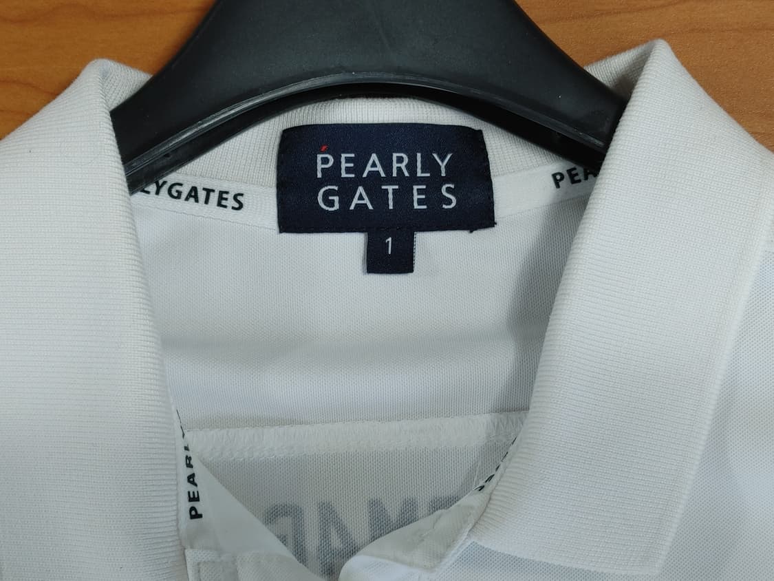PEARLYGATES 파리게이츠 여성 화이트 M4G 반팔카라티 상품이미지3