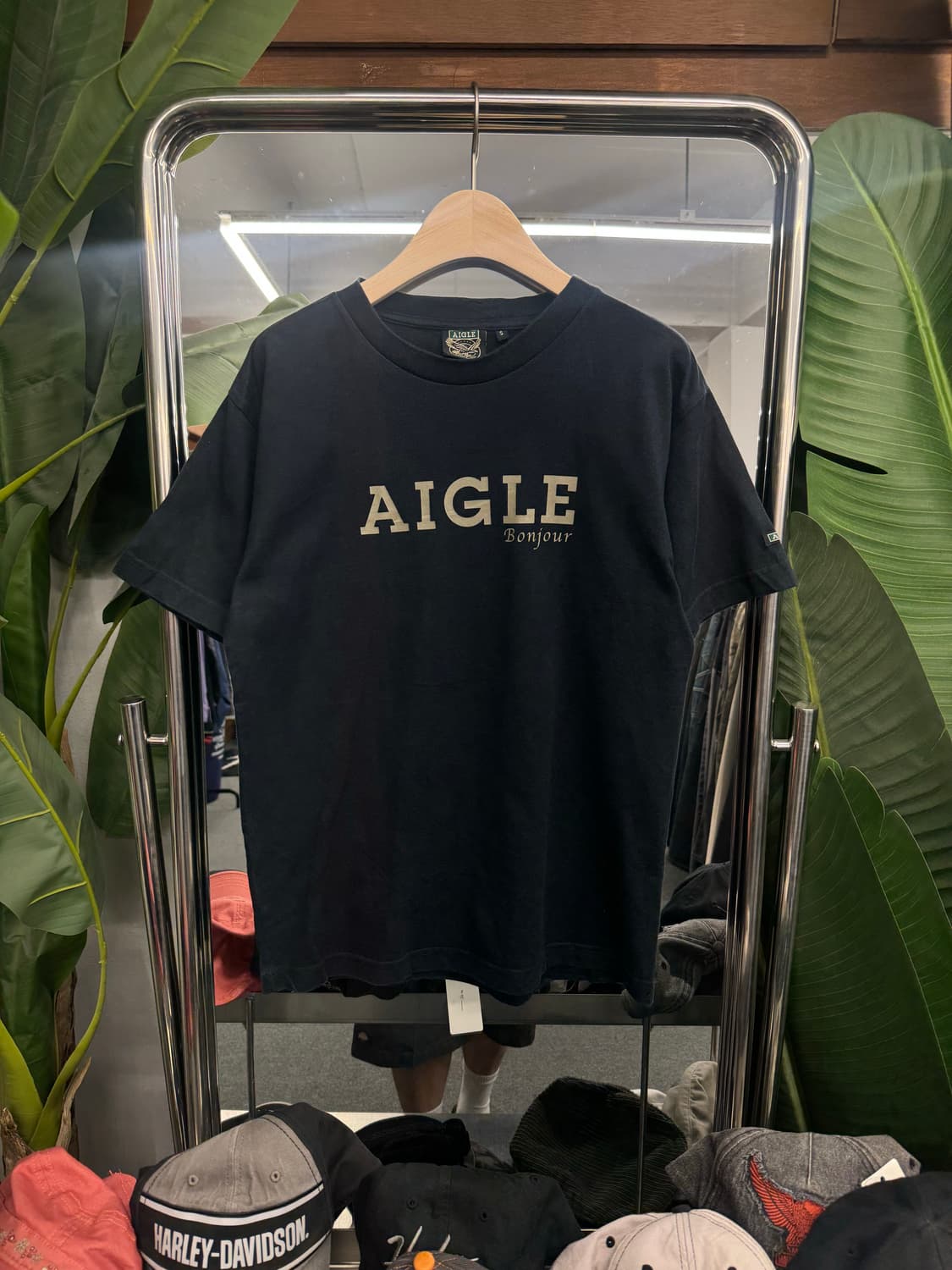 AIGLE 빈티지 프린팅 반팔티 상품이미지1