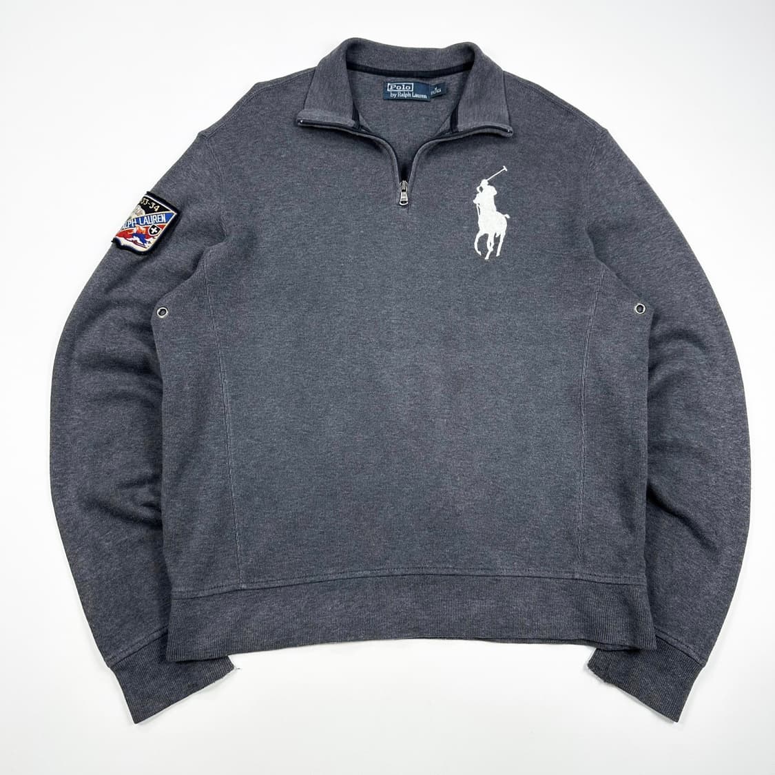 폴로 랄프로렌 포니 스키 차콜 반집업 니트 (실측 L) 상품이미지2
