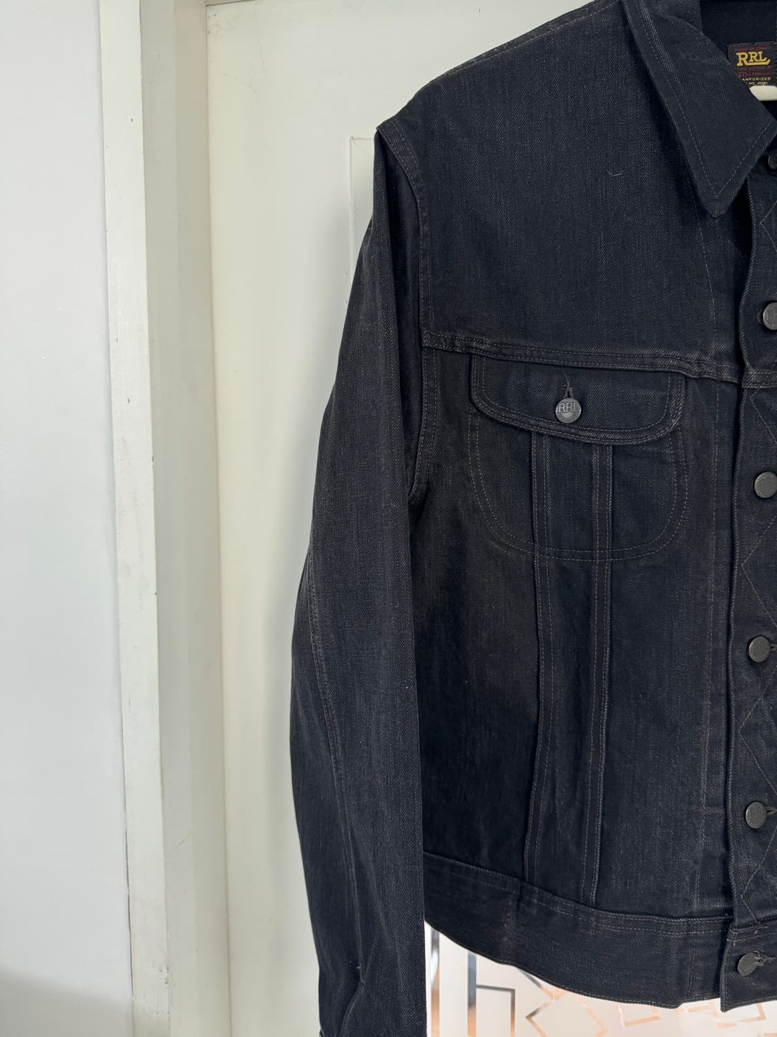 L RRL 멕시코산 lot271 리랜드 블랙 데님 자켓 상품이미지3