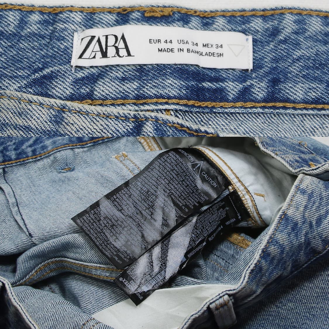 (착용컷) ZARA 데님 카고 팬츠 (남성용 34) 상품이미지6