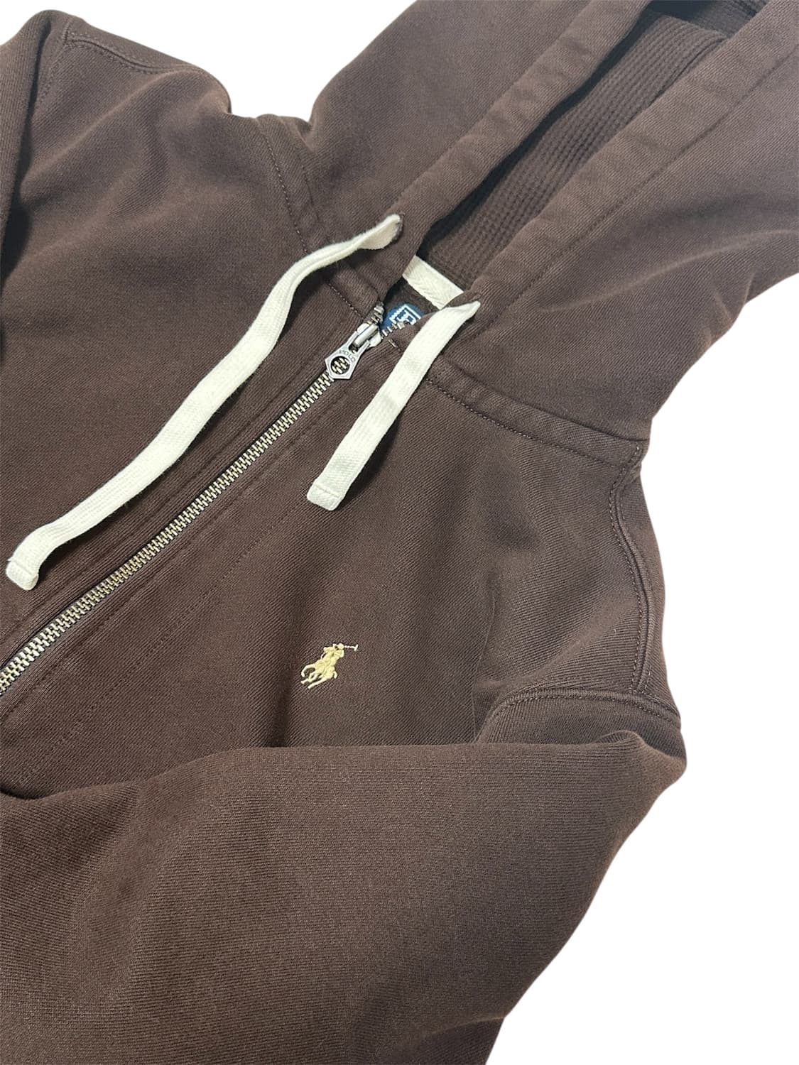 Polo Brown Hooded Zip-Up 상품이미지2