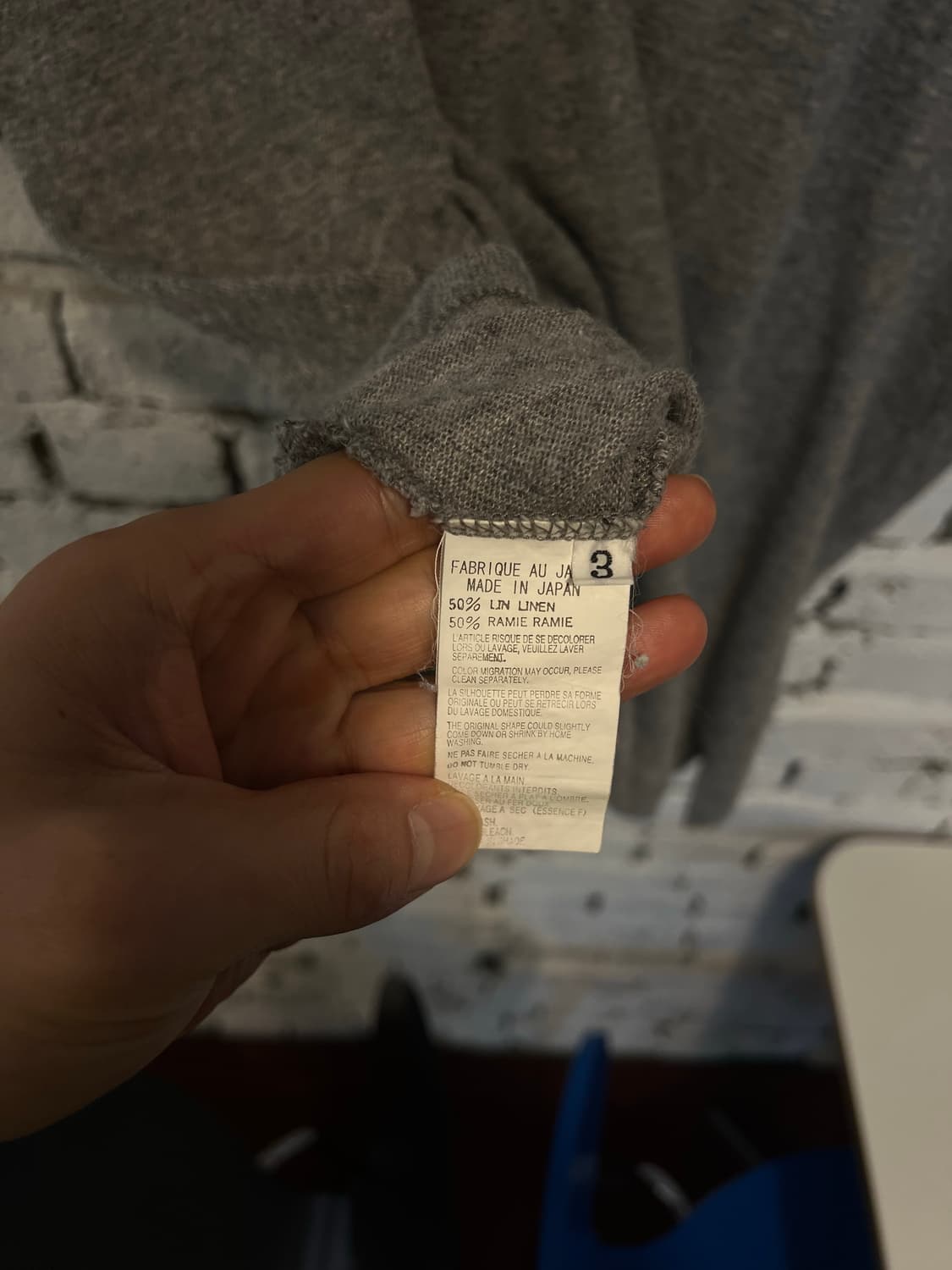 요지야마모토 뿌르 옴므 라미 티셔츠 3사이즈 상품이미지5