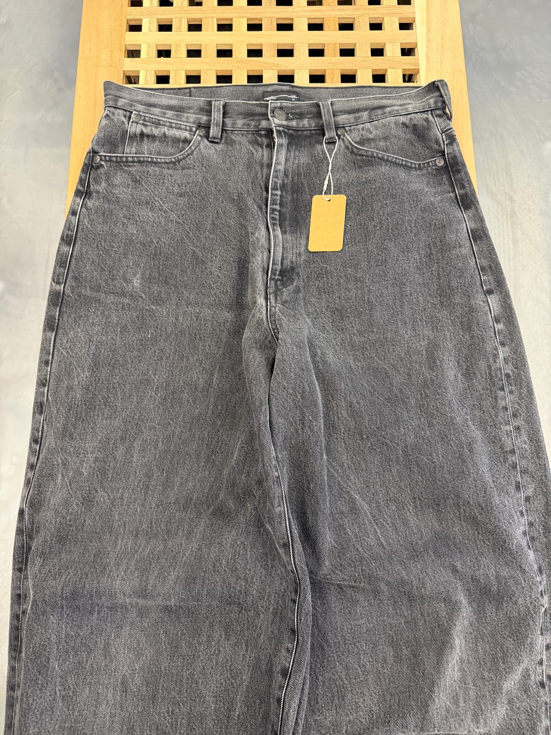 LAD MUSICIAN WIDE DENIM 라드뮤지션 흑청데님팬츠 상품이미지3