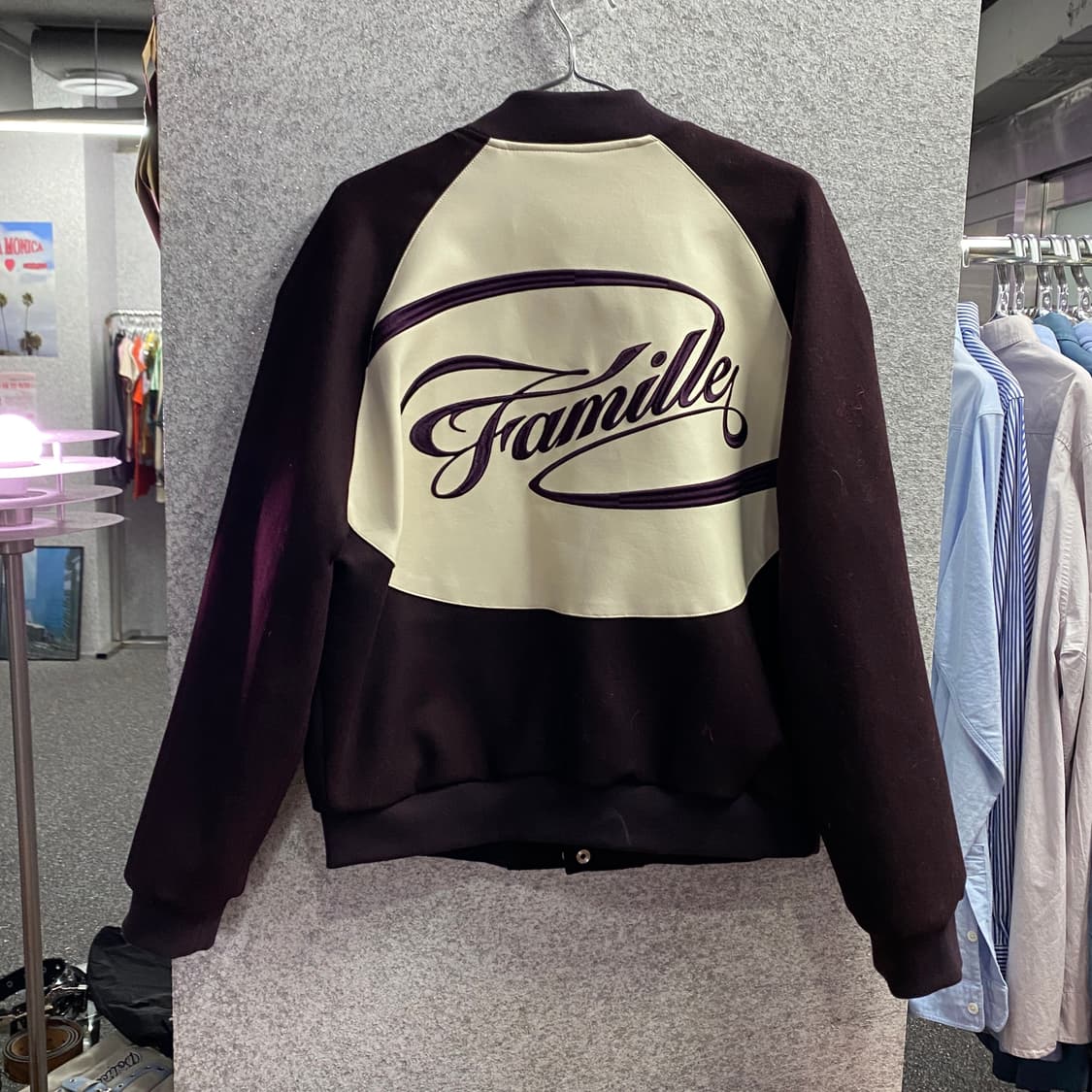 Famille 빅로고 스웨이드 레더 바시티 B3705 상품이미지4