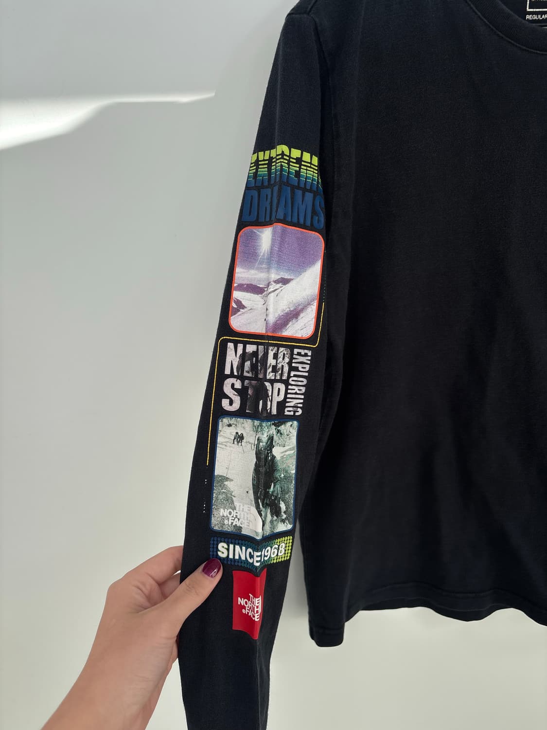 노스페이스 프린팅 롱슬리브 티셔츠 상품이미지4