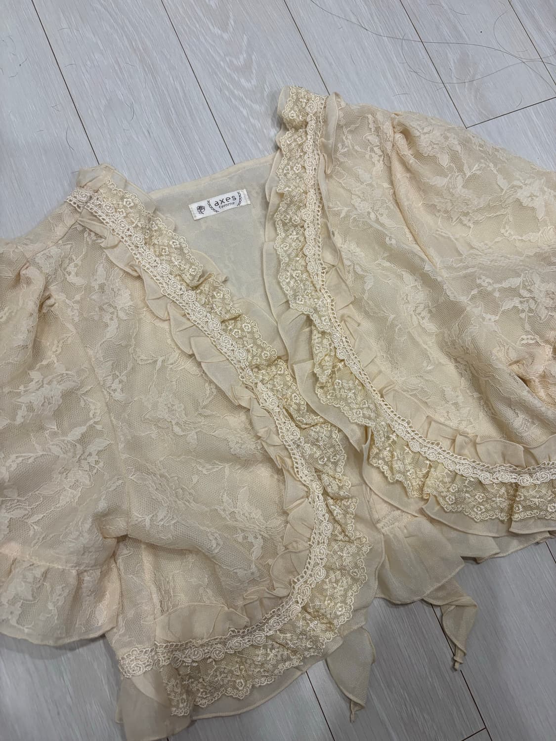 엑시즈팜 핀터 페어리 레이스 가디건 상품이미지2