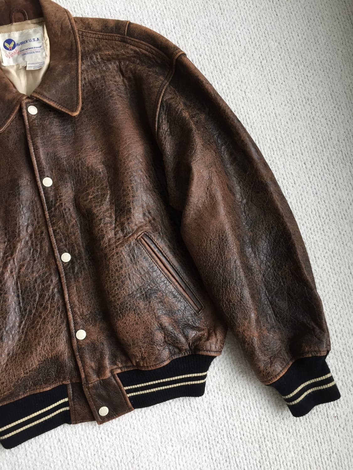 90‘s avirex varsity 바시티 자켓 상품이미지2