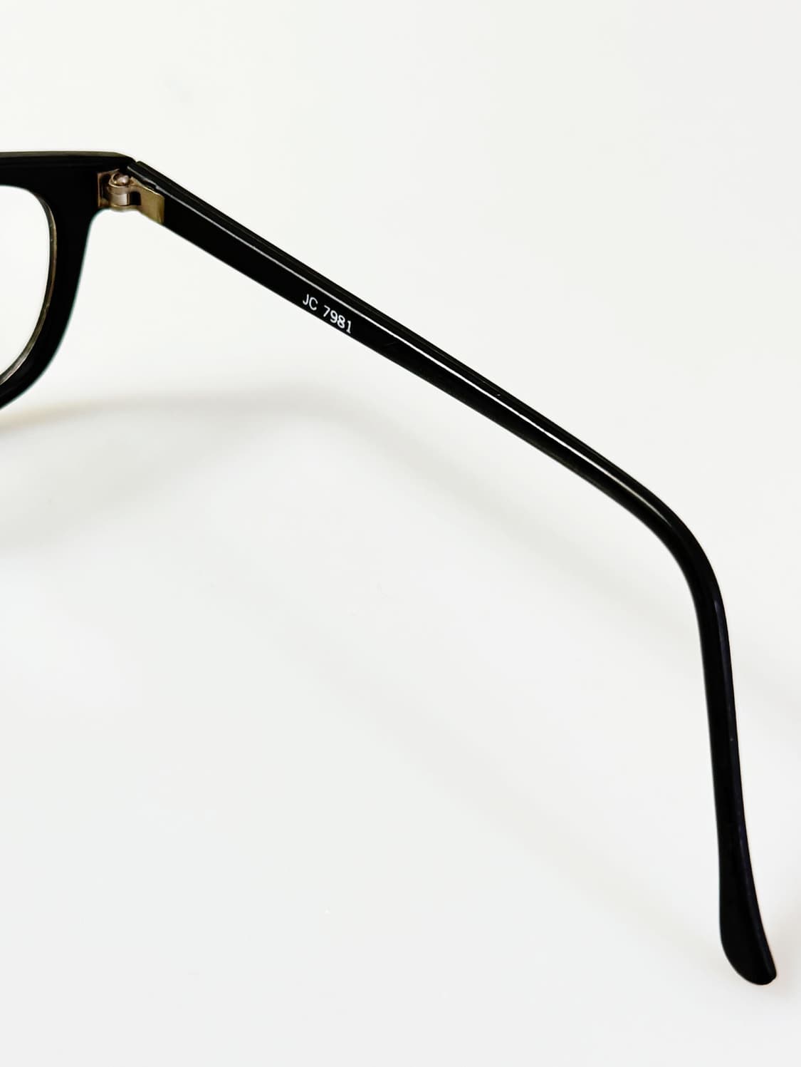 90s JULIUS CAESAR 맷블랙 뿔테 스퀘어 빈티지 안경 상품이미지6