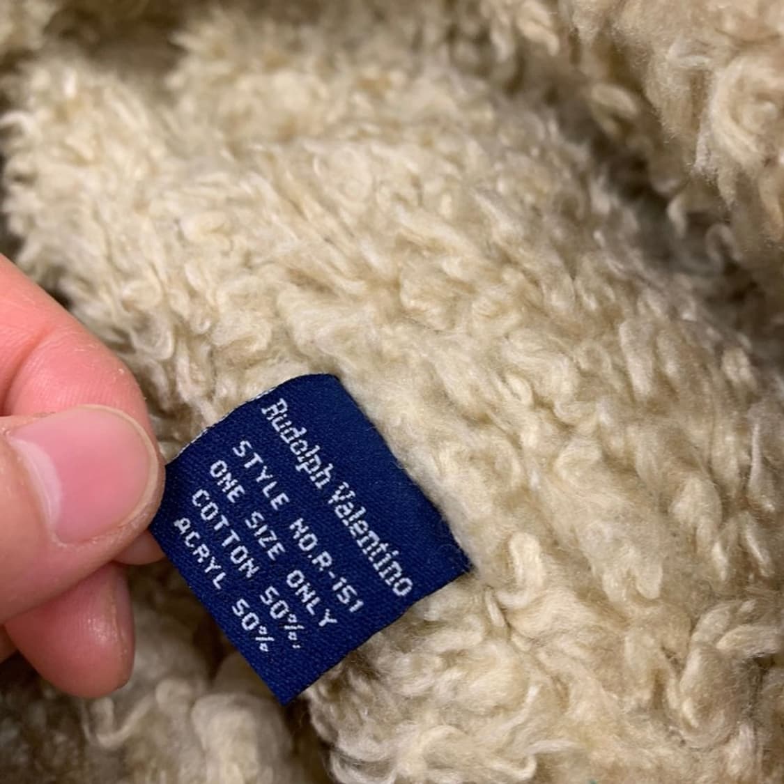 루돌프 발렌티노 빈티지 데님 트래퍼햇 상품이미지5