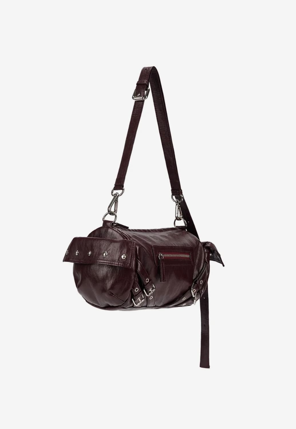 다이닛 버건디 백 STUD POCKET BAG IN BURGUNDY  상품이미지3