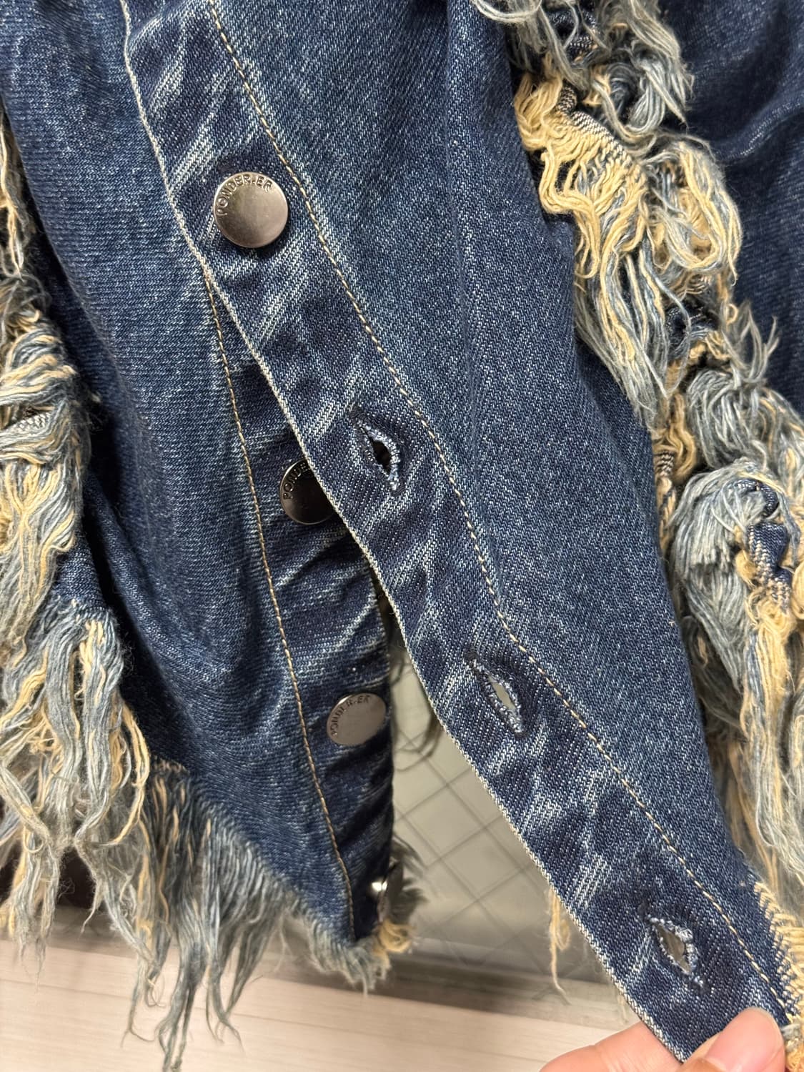 [S] 폰더럴 RAVEL 스모크 데님 스커트 상품이미지6