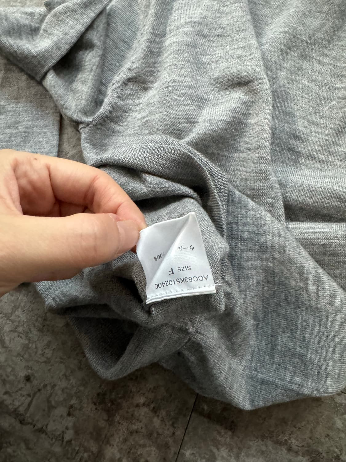 버튼 와이드 넥 울 카라 니트  상품이미지5