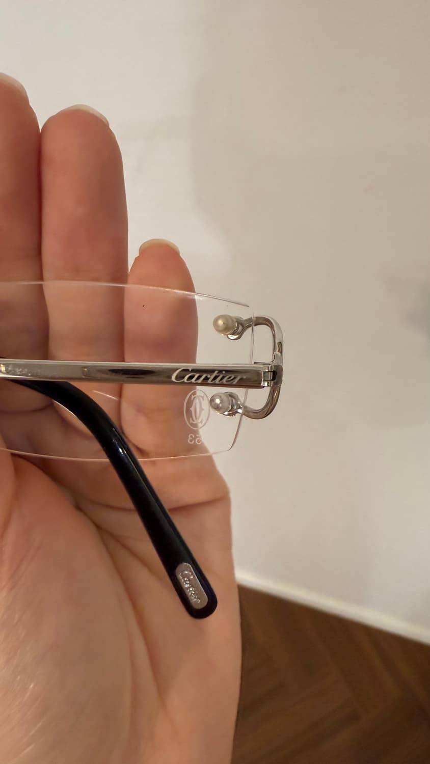 까르띠에 무테안경CT0092O silver shiny transparen 상품이미지5
