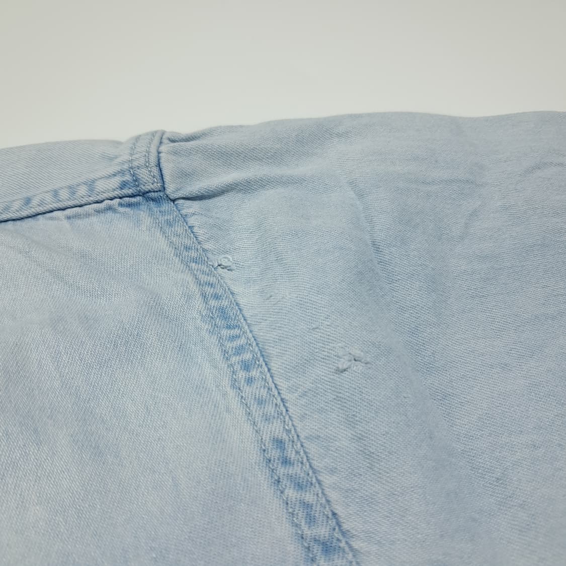 CL393 XL 하드락카페 90s 워싱턴DC 라이트블루 데님셔츠 남방 상품이미지2