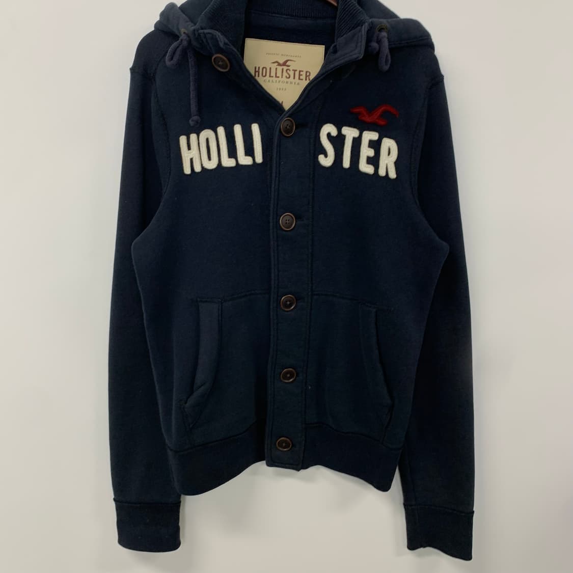 홀리스터 y2k 와투케 블랙 버튼 후드집업 상품이미지2