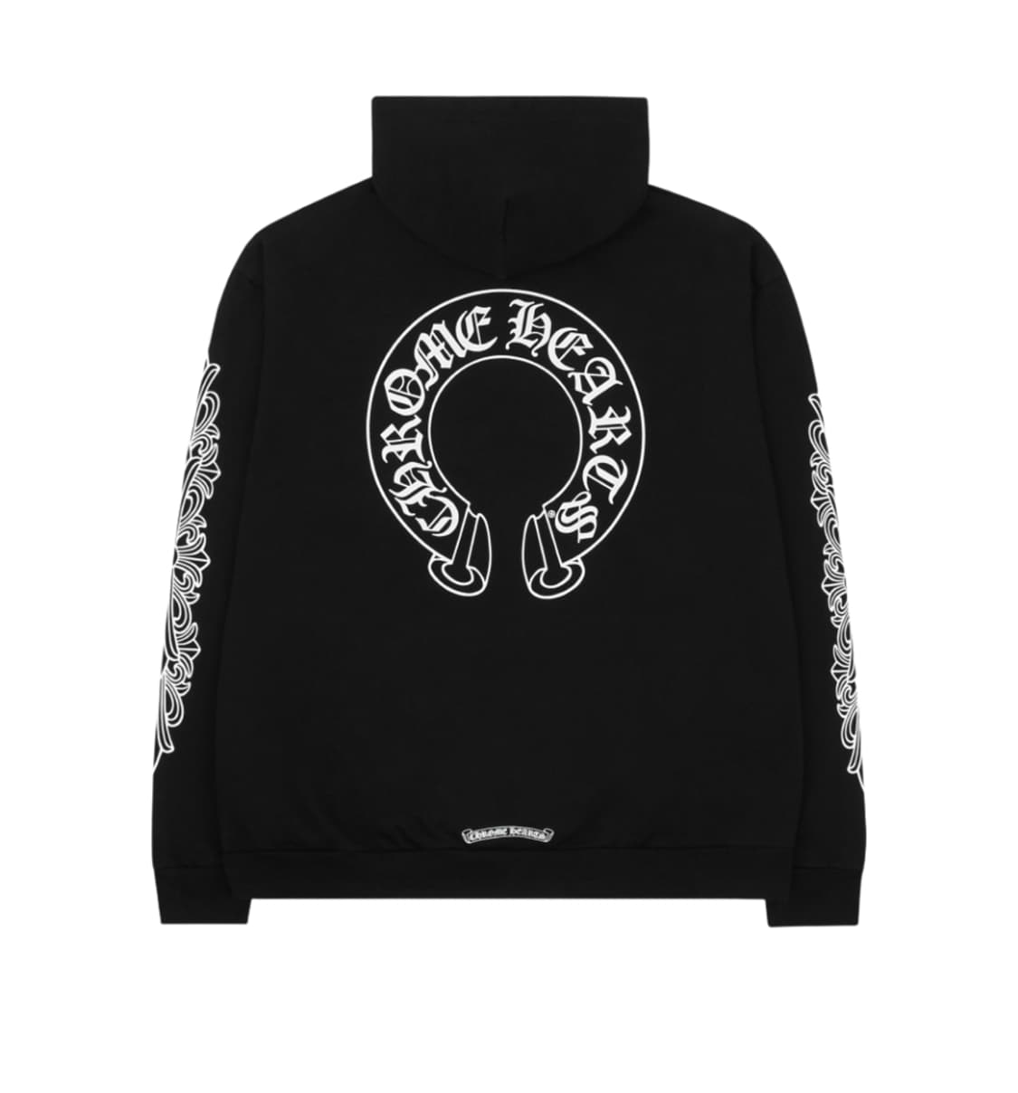 [XL] 크롬하츠 홀스슈 플로랄 후드 블랙 상품이미지1