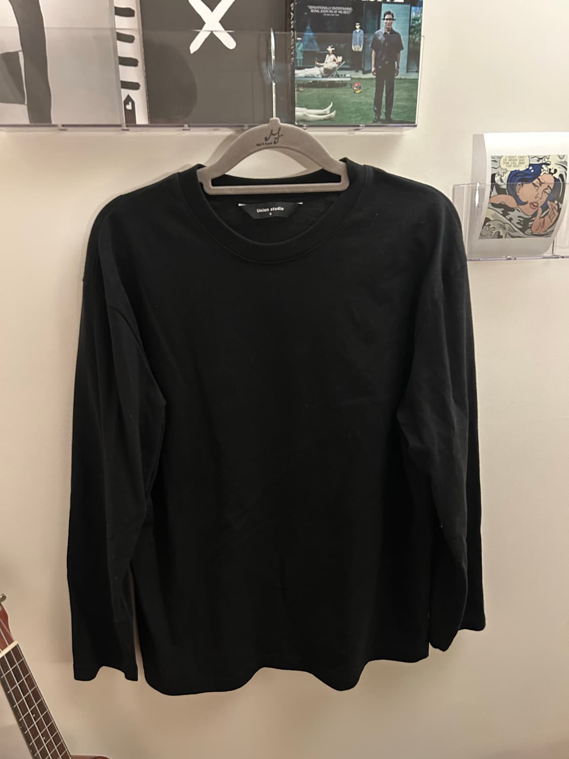 Union Studio 블랙 긴팔티 상품이미지1