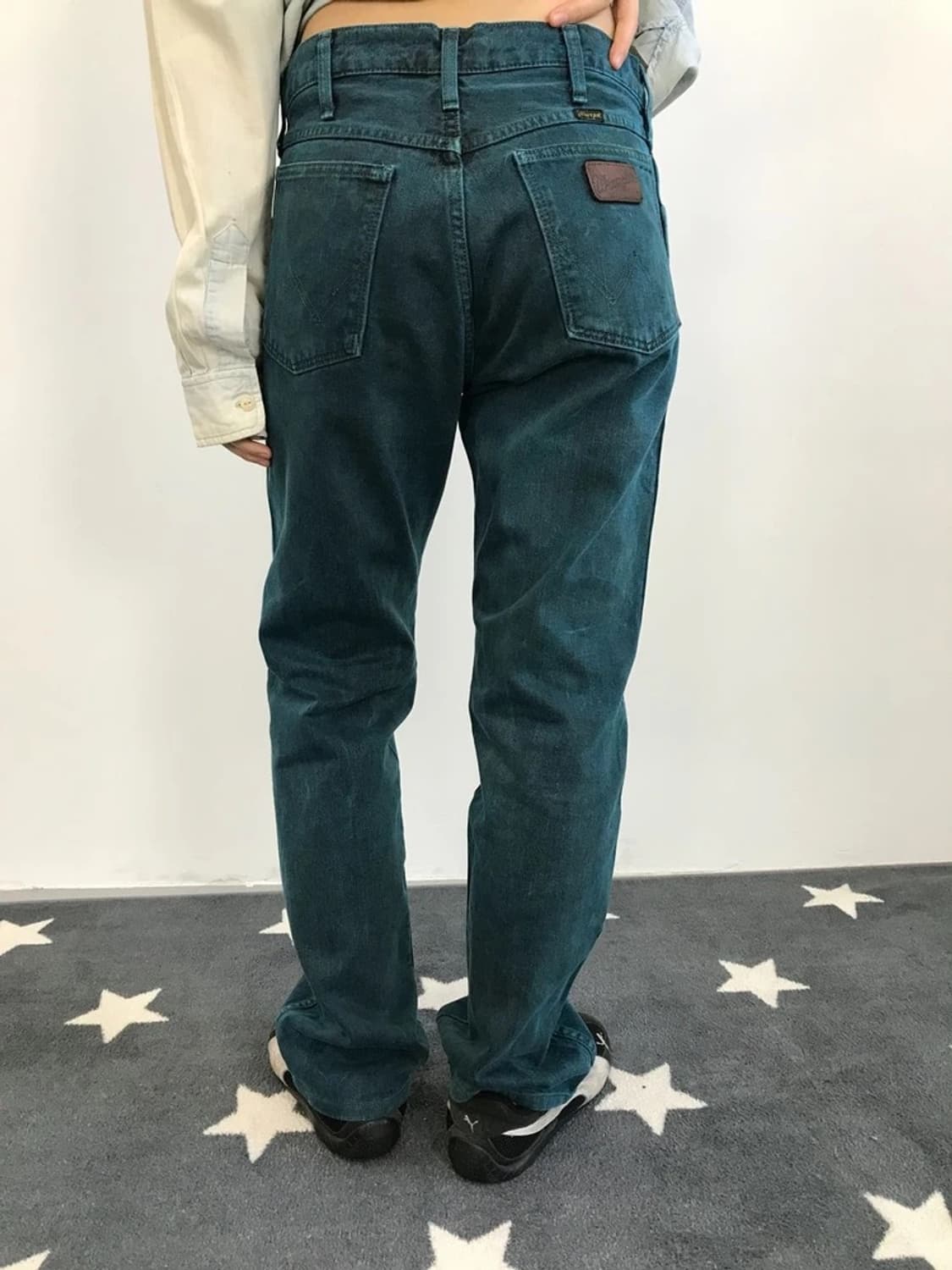 Wrangler Teal Color Denim Jeans 상품이미지3
