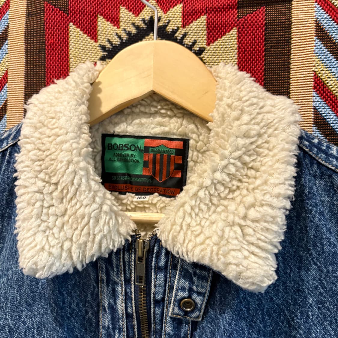 90’s BOBSON 밥슨 쉐르파 안감 데님자켓 상품이미지10